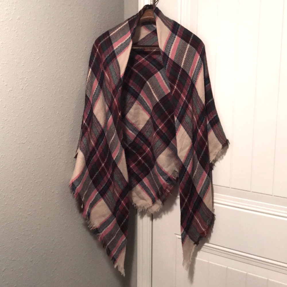 Plaid Blanket Scarf